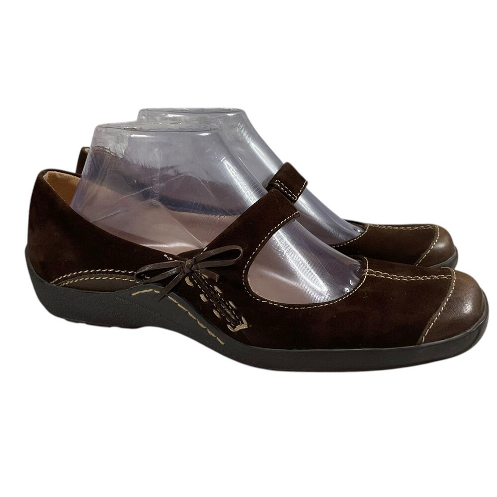 Naturalizer Brown Suede Leather Mary Jane Shoes Size 9N